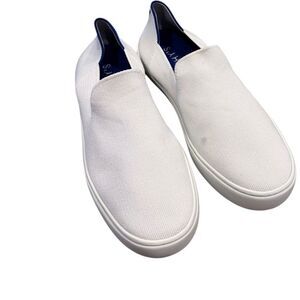 Rothy's The Original Slip On Sneakers in bright white 9.5